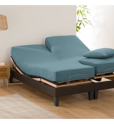 Drap housse uni en coton, lit articulé La Redoute Interieurs