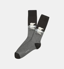 Chaussettes en coton - Pôle position Gris Arthur