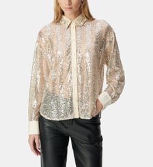 Chemise brodée perles et sequins Ikks