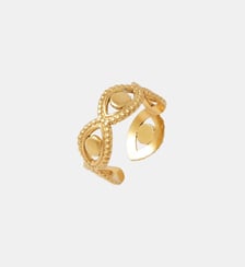 Bague oeils acier inoxydable doré Balaboosté