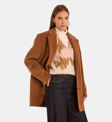 Manteau En Laine À Manches Longues Calypso Maison 123