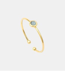 Bague plaqué or amazonite - tiny Caroline Najman