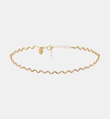 Collier choker doré - wave Caroline Najman