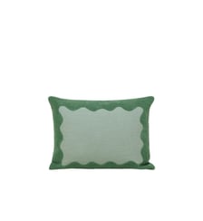 Housse De Coussin  Coton rebrodé d'une broderie bouclette Madura