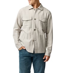 Veste surchemise droite en mélange laine Buckleton Rodd & Gunn