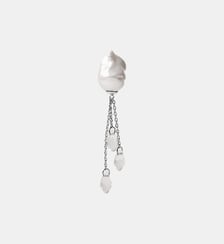 Boucle d’oreille à clous avec perles et cristaux baroques Aristocrazy