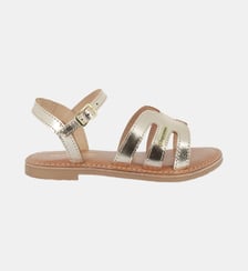 Sandales plates à brides en cuir BAMIA Les Tropeziennes par M. Belarbi