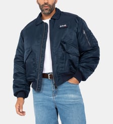 Bomber CWU coupe 90's en nylon recyclé Schott