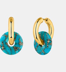 925 anneaux d’oreilles en argent plaqués en or jaune 18K Aristocrazy