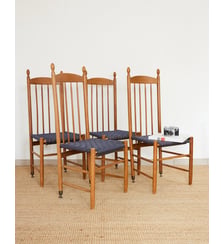 Lot de 4 chaises Racine Alma N°2153 - Produit chiné Debongout