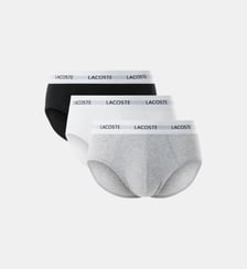 Lot de 3 slips coton stretch Lacoste