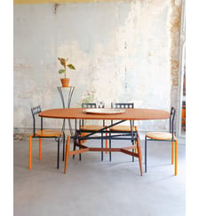 Table à manger convertible Karla N°1156- Produit chiné Debongout