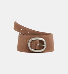ceinture Josie en cuir de vachette marron Agnès b.