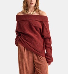 Tricot thomas en laine effet sweat Momonì