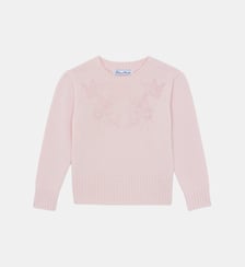 Pull - Rosée laine broderies fleurs Tartine Et Chocolat
