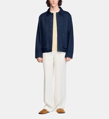 Blouson worker en denim Sandro