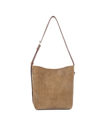 Petit sac seau Suède Exo en cuir Lancaster