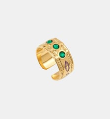 Bague medium ajustable   doré à l'or fin - Arizona Dream Satellite