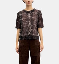 Pull imprimé python en laine - ROSA Gerard Darel