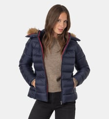 Doudoune cintrée à capuche Luxe grand froid matelassée déperlante
 Jott
