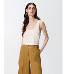 Débardeur en soie sand wash Pinko