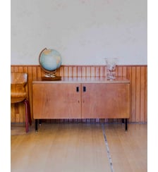 Buffet contemporain en teck Gustave N°1614- Produit chiné Debongout