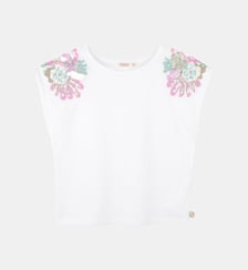 T-shirt con paillettes Billieblush