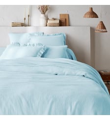 Housse de couette unie en gaze de coton La Redoute Interieurs