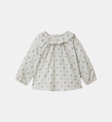 Blouse imprimée col froufrou Bébé Cyrillus