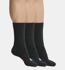 Lot de 3 Paires de Mi-Chaussettes Basique Coton Dim