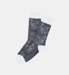 Chaussettes en coton - Tout schuss Gris Arthur