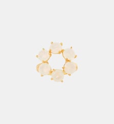 Bague fine six pierres rondes La Diamantine blanc opalescent Les Néréides
