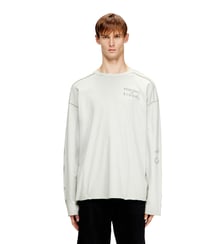 T-shirt à manches longues décontractée avec manches imprimées Diesel