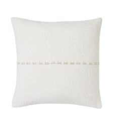 Housse De Coussin  Sergé de coton brodé d'un point en fil épais Madura