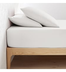 Drap housse uni coton bio, bonnet 30cm La Redoute Interieurs