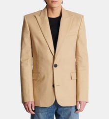 Veste 2 boutons en toile Balmain