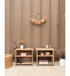 Paire de tables de chevet en bois Odile N°1573- Produit chiné Debongout