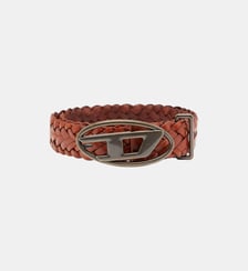 Ceinture en cuir tressé de 4 cm Diesel