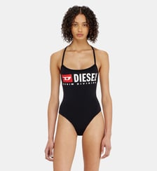 Body en coton avec bretelles dos nageur Diesel