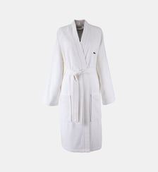 Peignoir de bain long en coton Lacoste Home