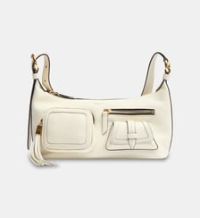 Sac à main zippé multipoches S premier flirt en cuir signature Lancel