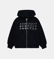 Sweat zippé avec logo MM6 Maison Margiela