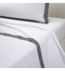 Drap plat en satin Yves Delorme