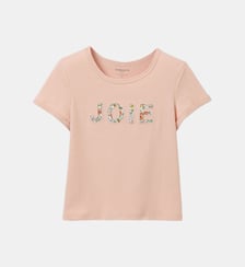 T-shirt  message en tissu Liberty - Coton biologique Cyrillus