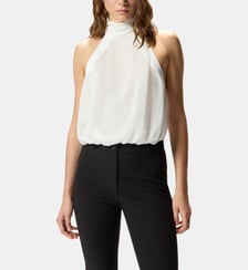 Top dos nu à encolure américaine Pinko