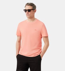 T-shirt en Piqué stretch col rayé Lacoste