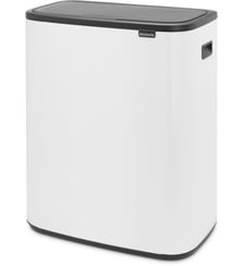 Poubelle de cuisine tri sélectif Bo Touch Bin 2X30L White Brabantia