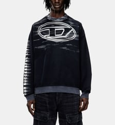 Sweat en coton avec imprimé Oval D Diesel