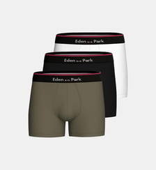 Pack 3 Boxers unis Eden Park Eden Park