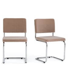 Lot de 2 chaises cantilever en velours La Redoute Interieurs